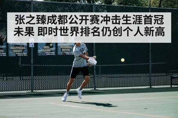张之臻成都公开赛冲击生涯首冠未果 即时世界排名仍创个人新高